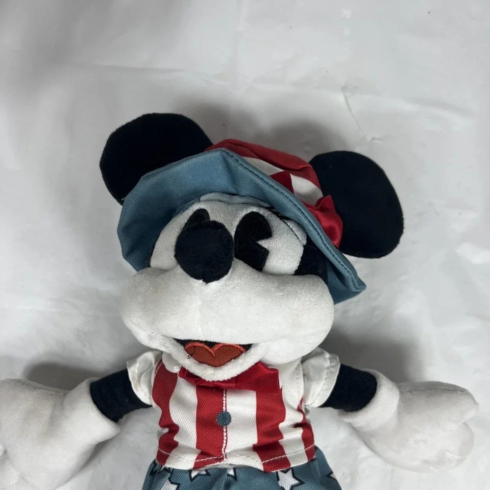 Disney Parks Minnie‎ Mouse Americana USA Patriotic Plush 13